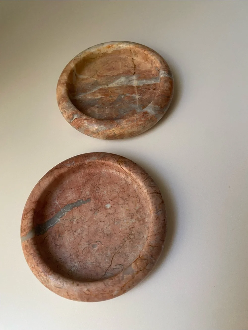 Vintage Marble stone pink coasters